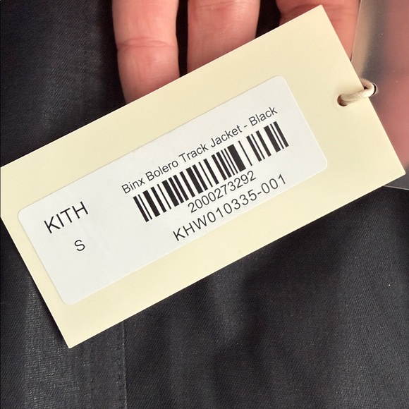 Kith Performance Binx Bolero Track Jacket in Black Size Small - Picture 8 of 14